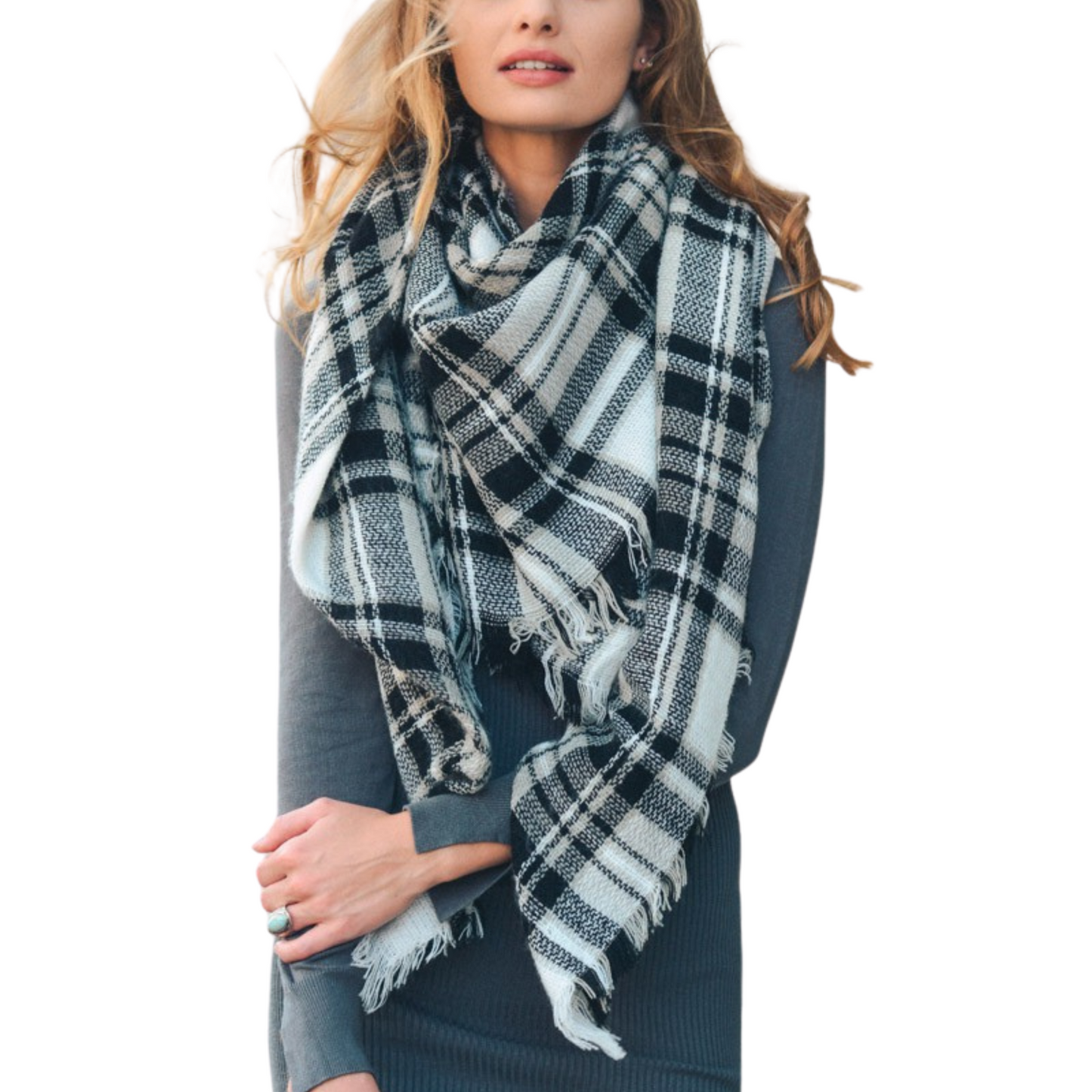 Plaid Blanket Scarf