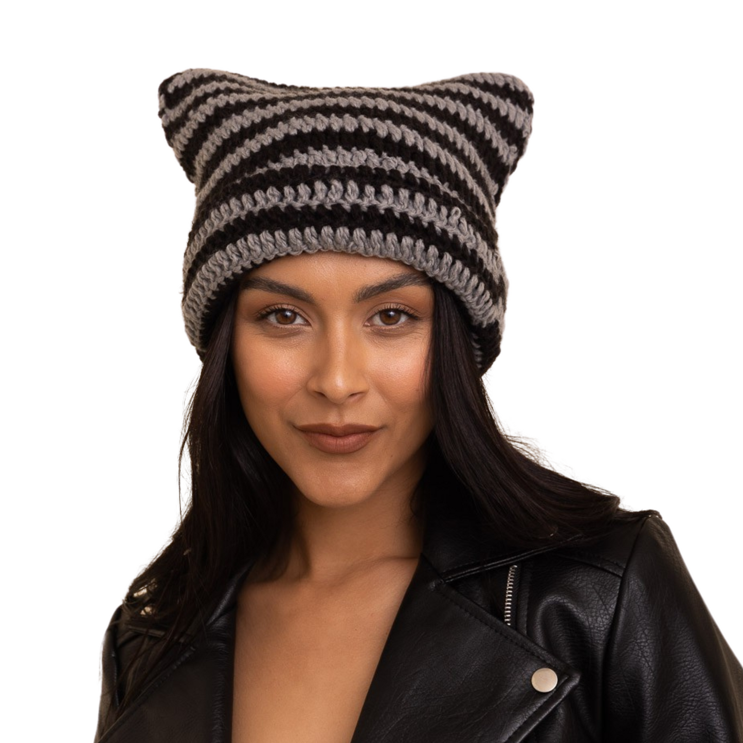 Cat Ear Crochet Beanie