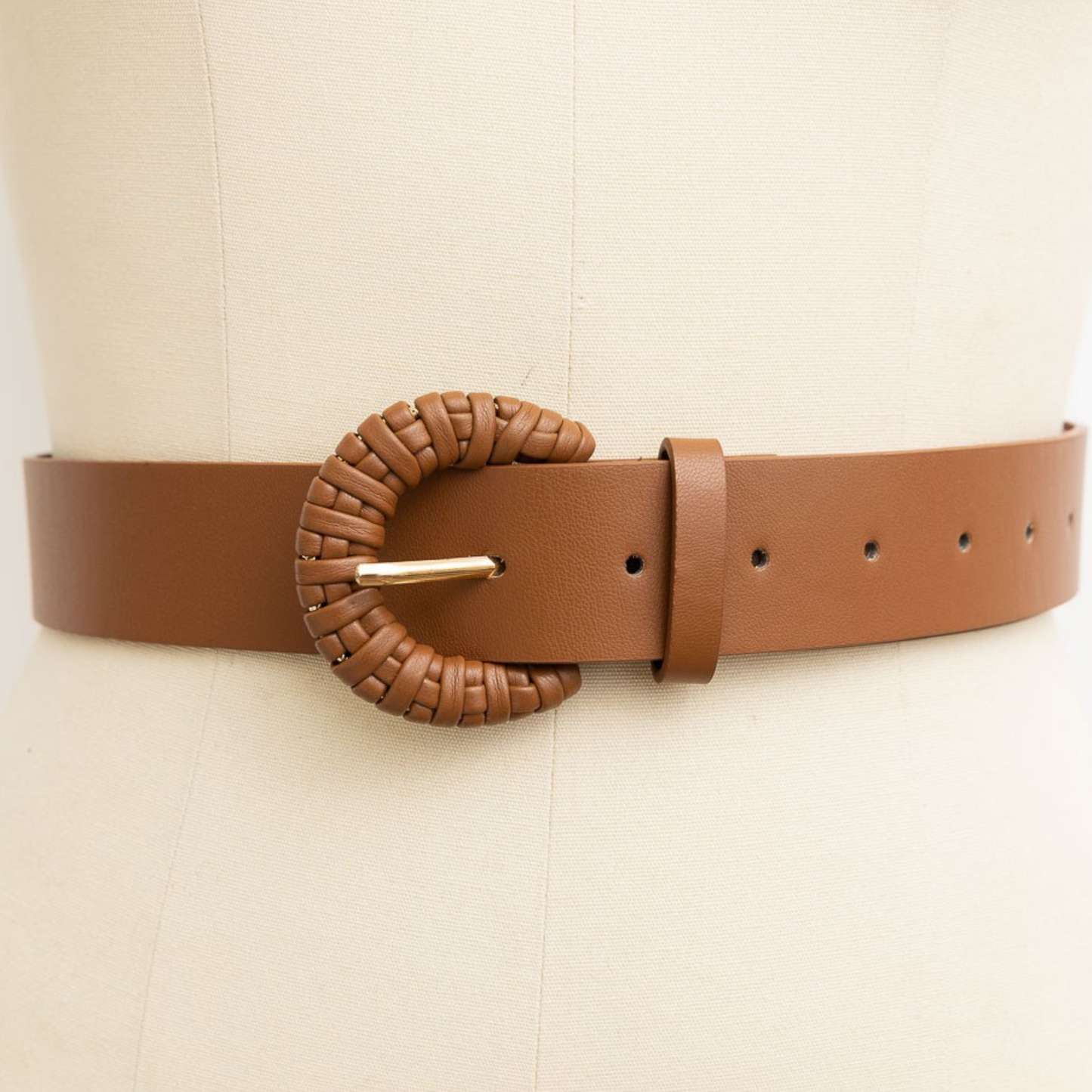 Weave Style D Ring Buckle Belt