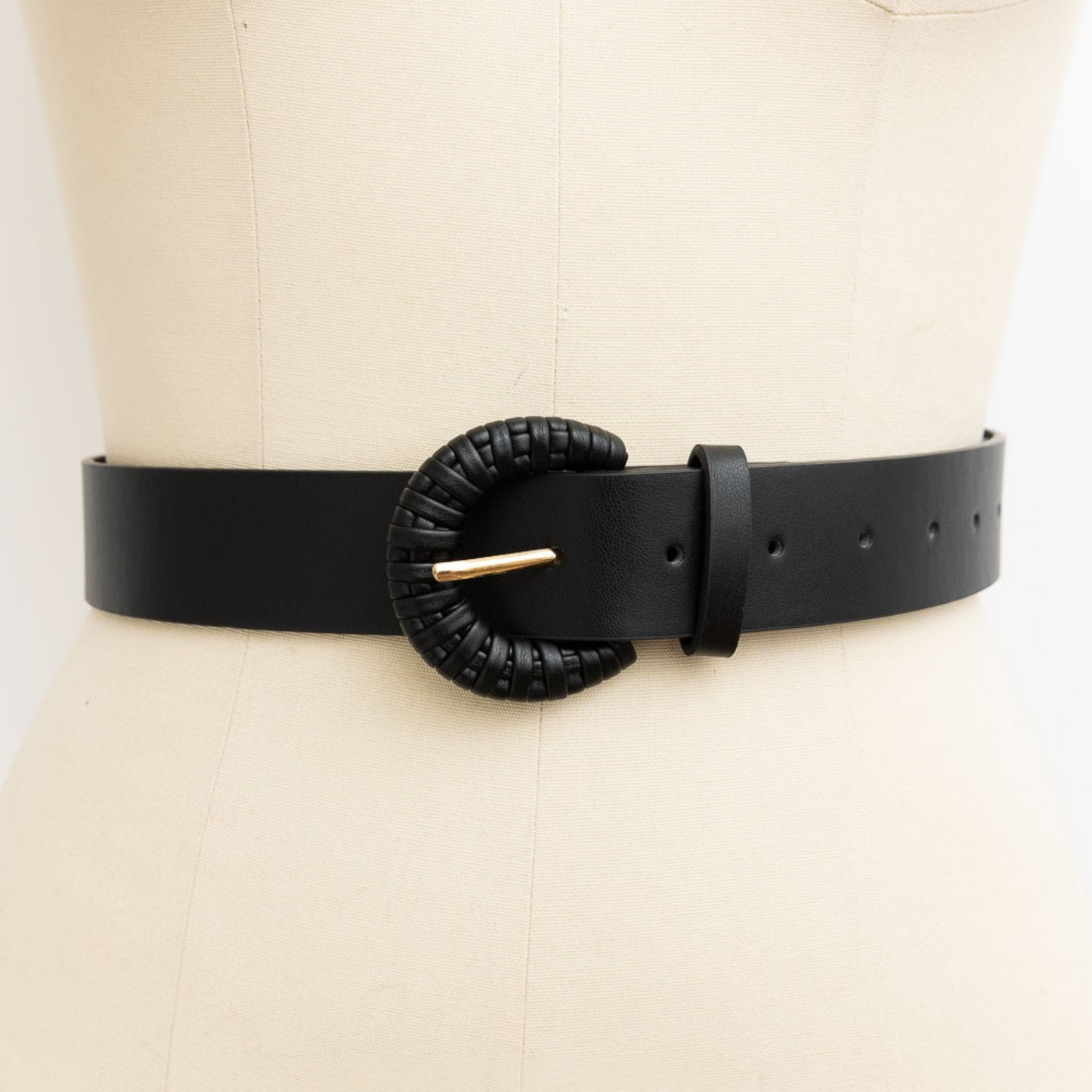 Weave Style D Ring Buckle Belt