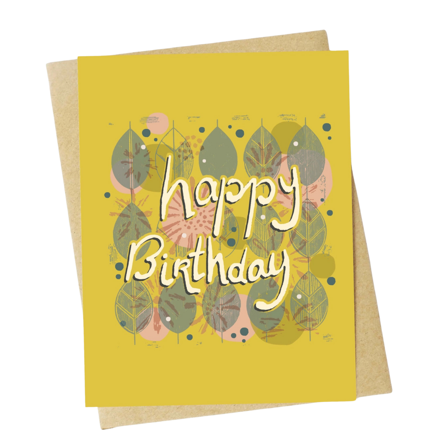 Happy Birthday Fall Themed Greeting Card