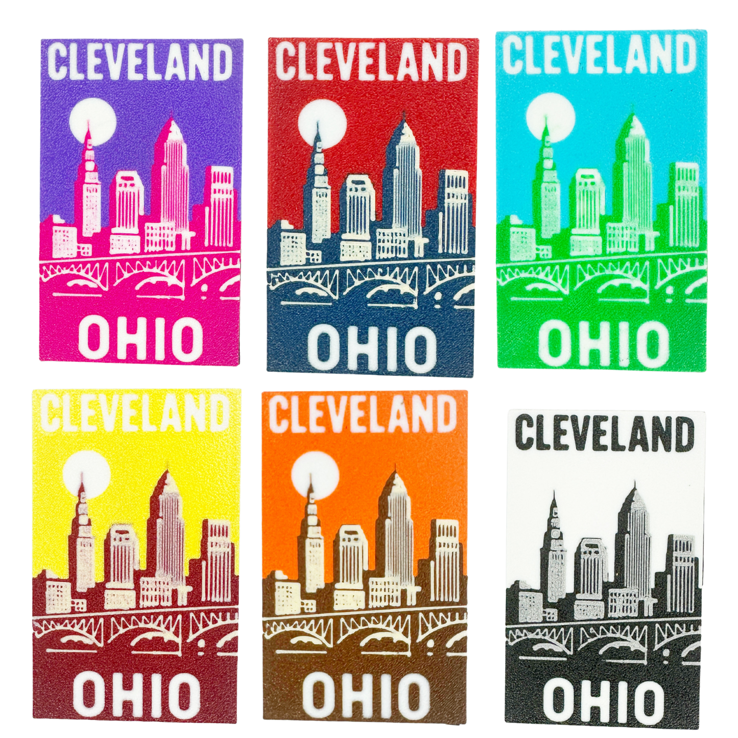 City Views 3D Printed Magnet