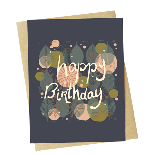 Happy Birthday Fall Themed Greeting Card