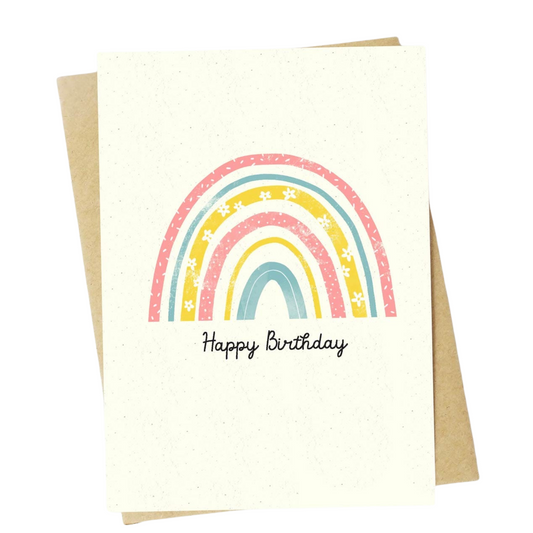 "Happy Birthday" Rainbow Birthday Card