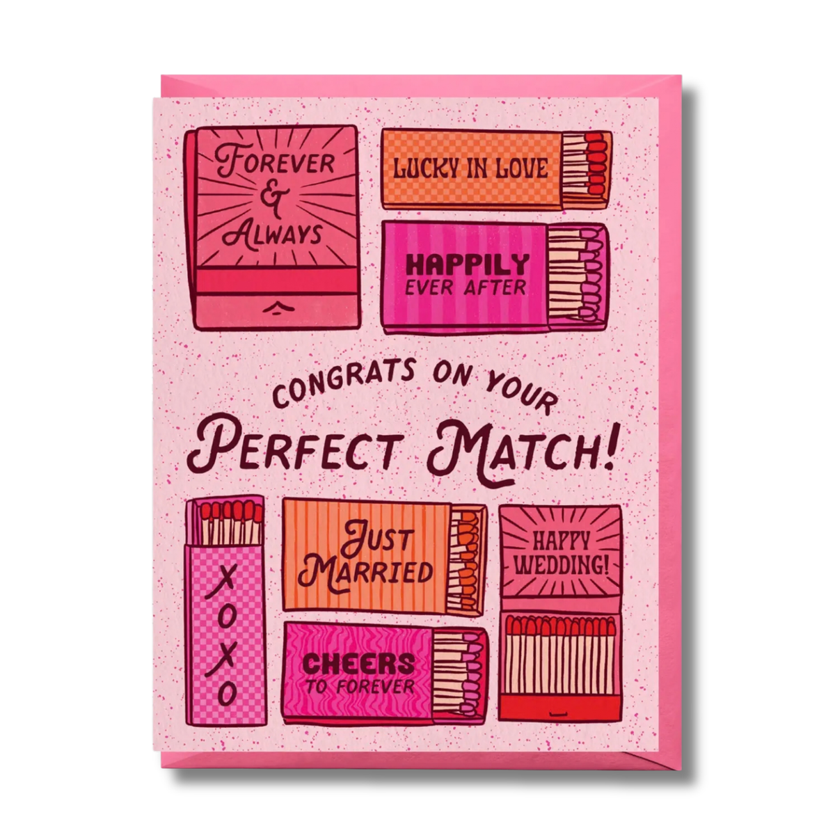 Perfect Match Wedding Card