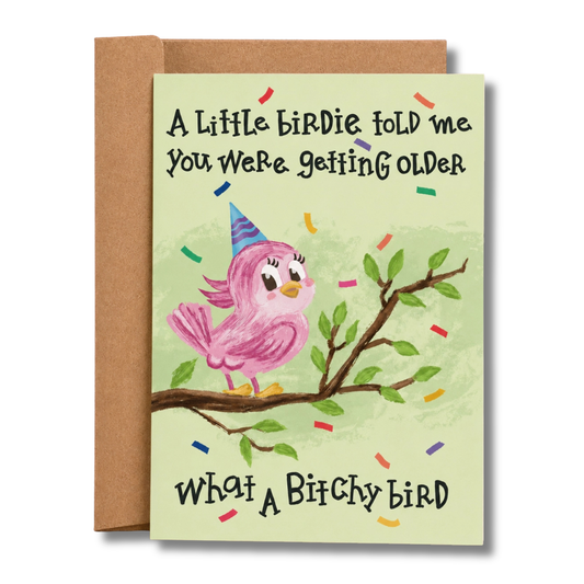 Little Birdy Birthday Card