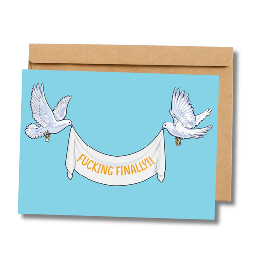 F**king Finally Wedding Card