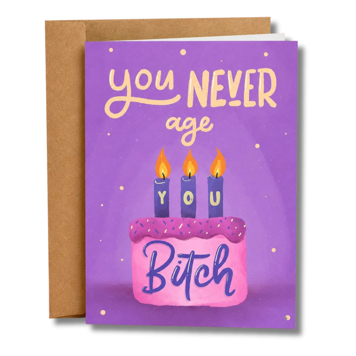 You Never Age Funny Birthday Card