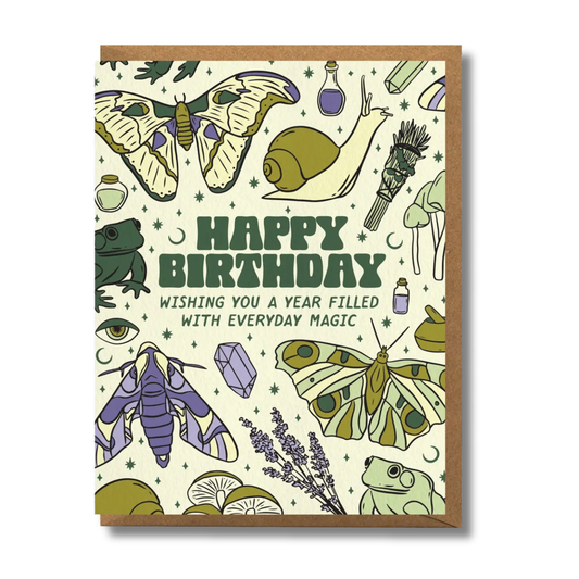 Everyday Magic Moth Birthday Card