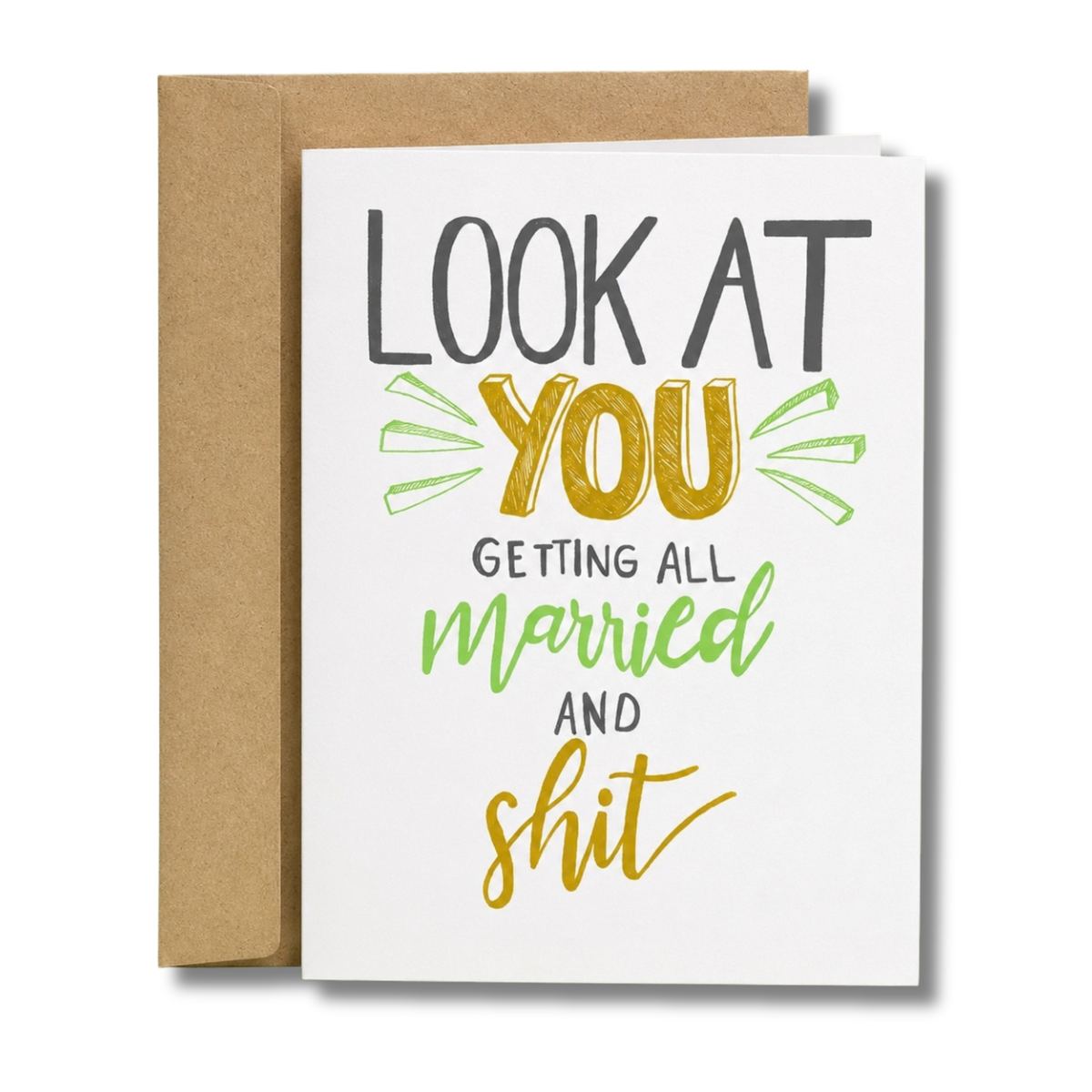 Getting Married and S**t Wedding Card