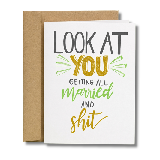 Getting Married and S**t Wedding Card