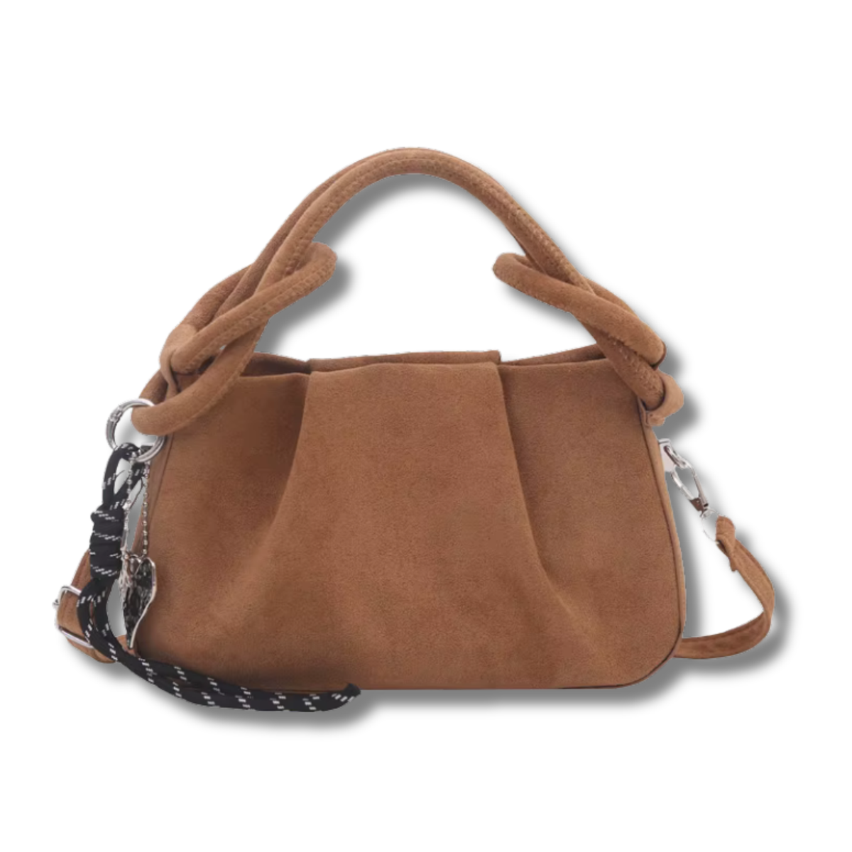 Faux Suede Mini Bag with Shoulder Strap (Imperfect Stock)