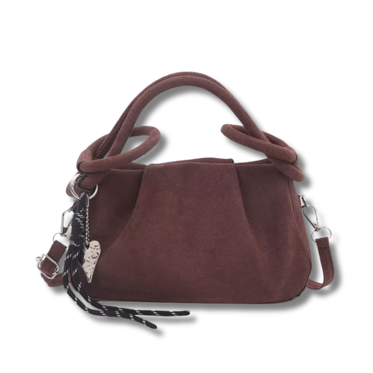 Faux Suede Mini Bag with Shoulder Strap (Imperfect Stock)