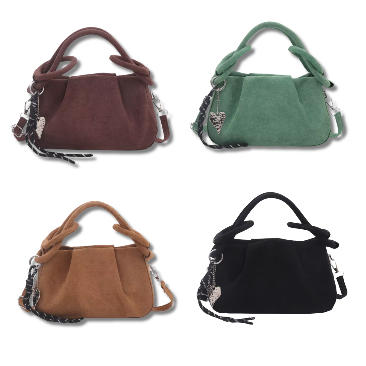 Faux Suede Mini Bag with Shoulder Strap (Imperfect Stock)