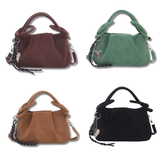 Faux Suede Mini Bag with Shoulder Strap (Imperfect Stock)