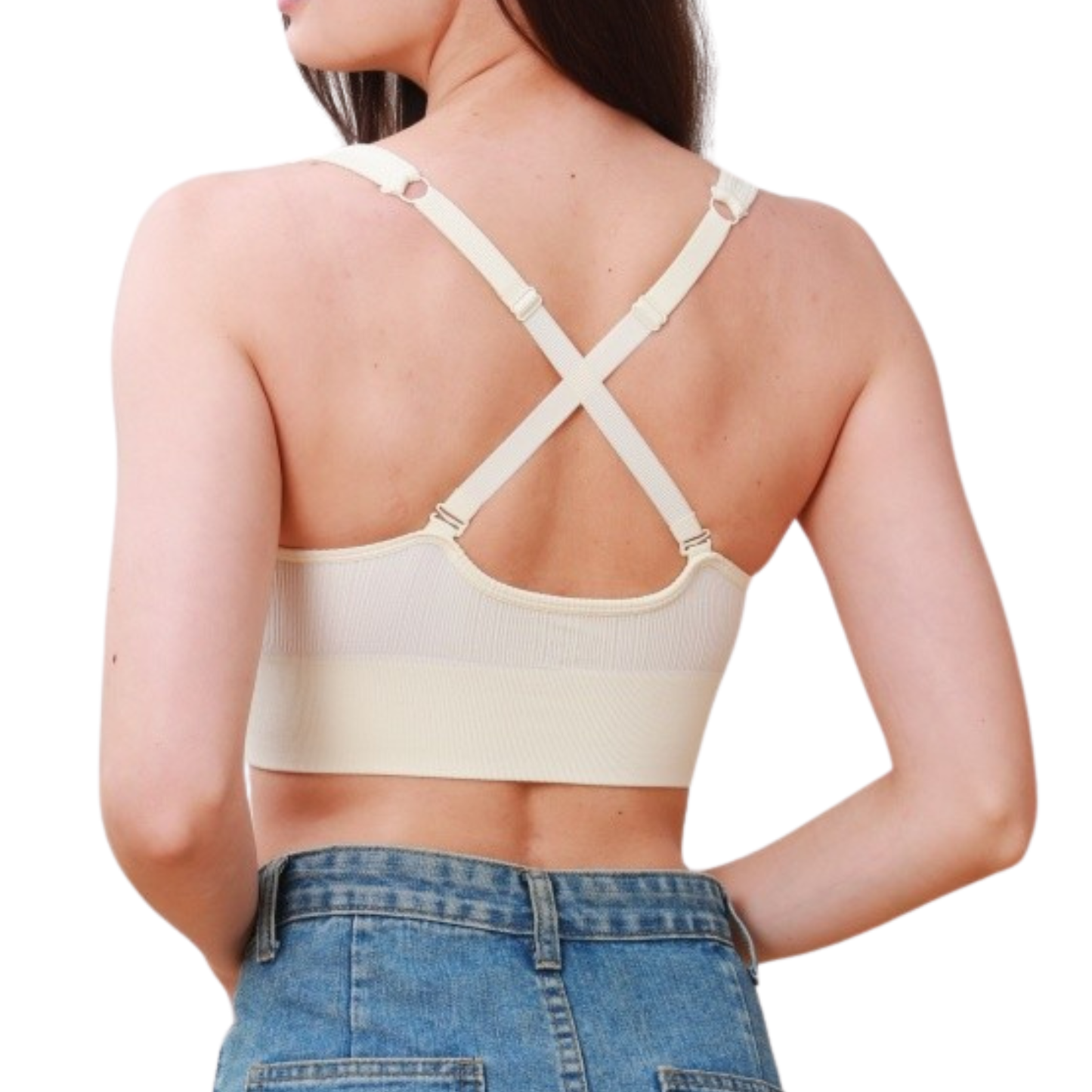 Crochet Lace Trim Wireless Bralette With Pads