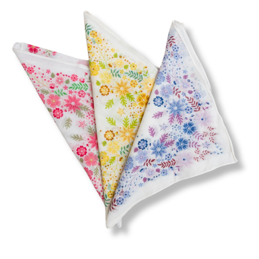 Pastel Floral Print Bandana