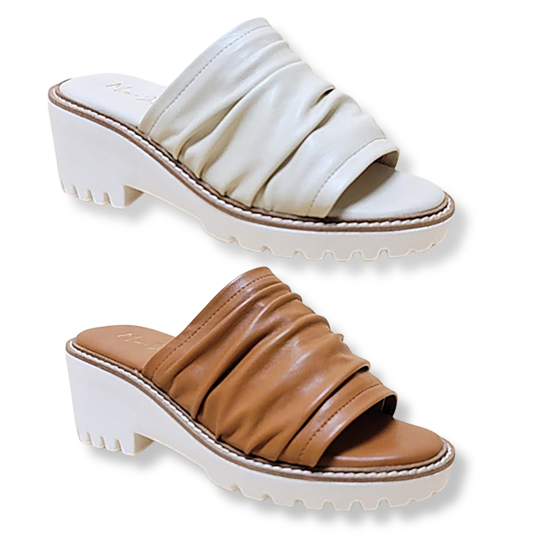 Open Toe Platform Chunky Heel
