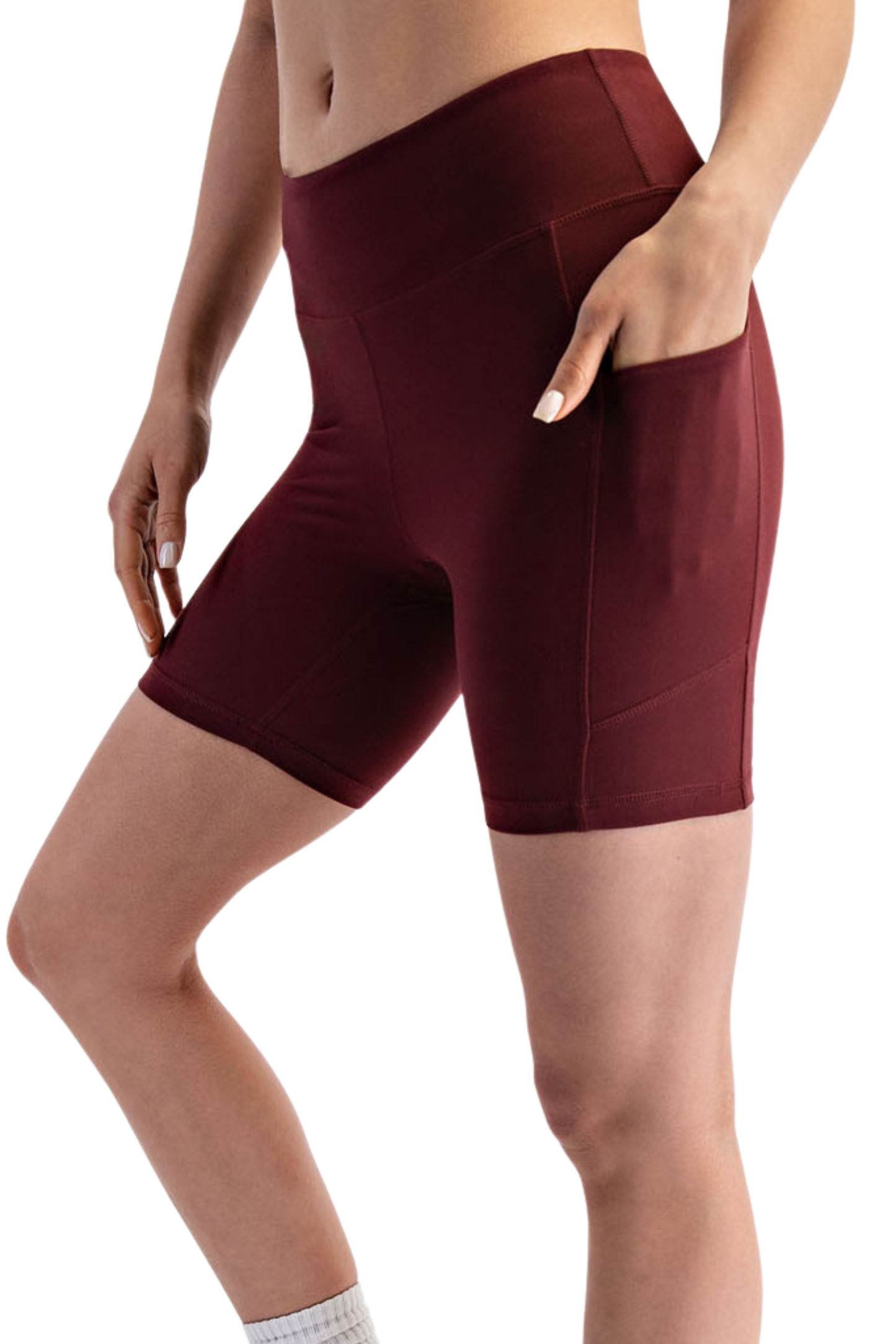 6" Inseam Butter Biker Shorts with Side Pockets