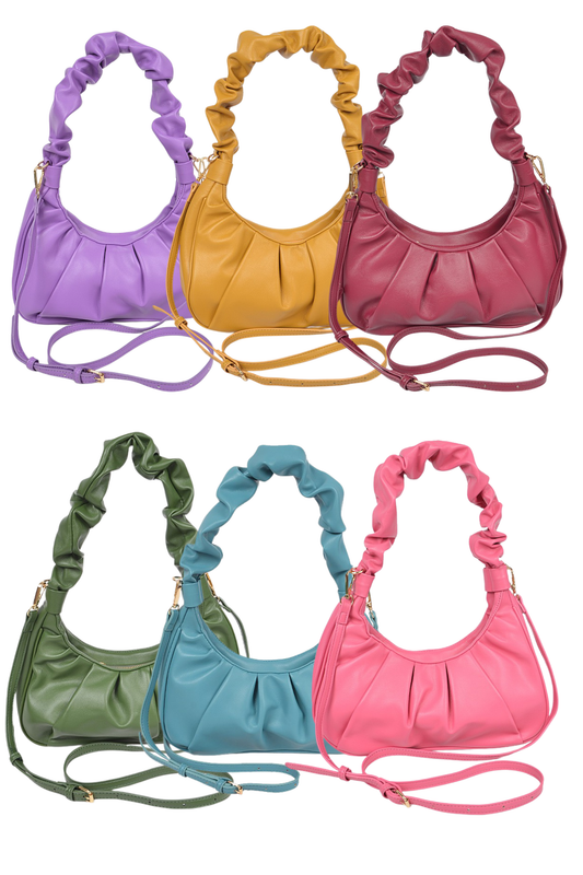 Pleated Scrunch Shoulder Bag