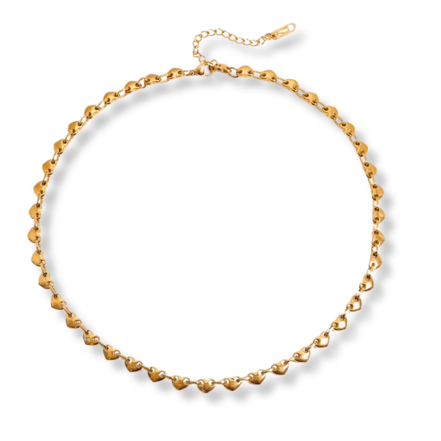 Sestra by Intro Stainless Steel Heart Chain Link Necklace