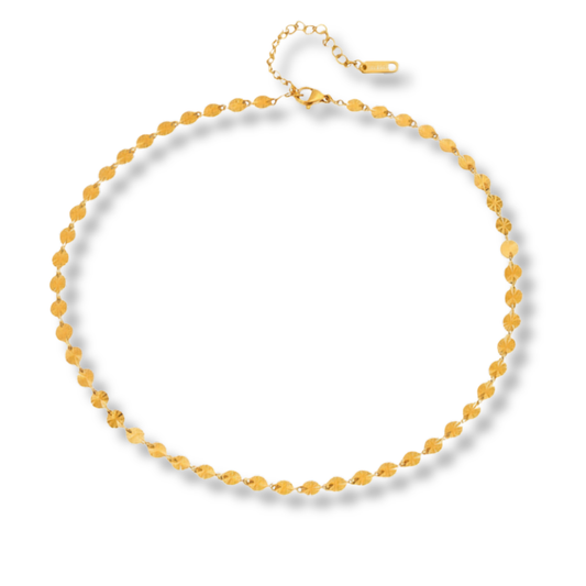 Sestra by Intro Stainless Steel Textured Min Coins Necklace