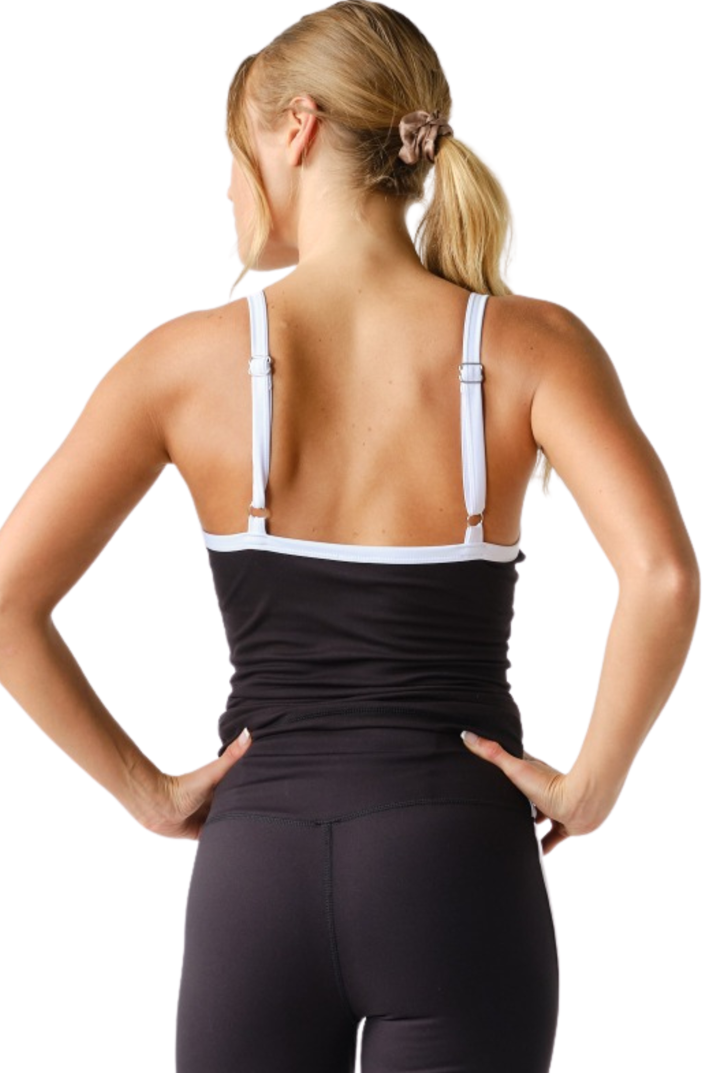 Cami Style Tank with Contrasting Straps
