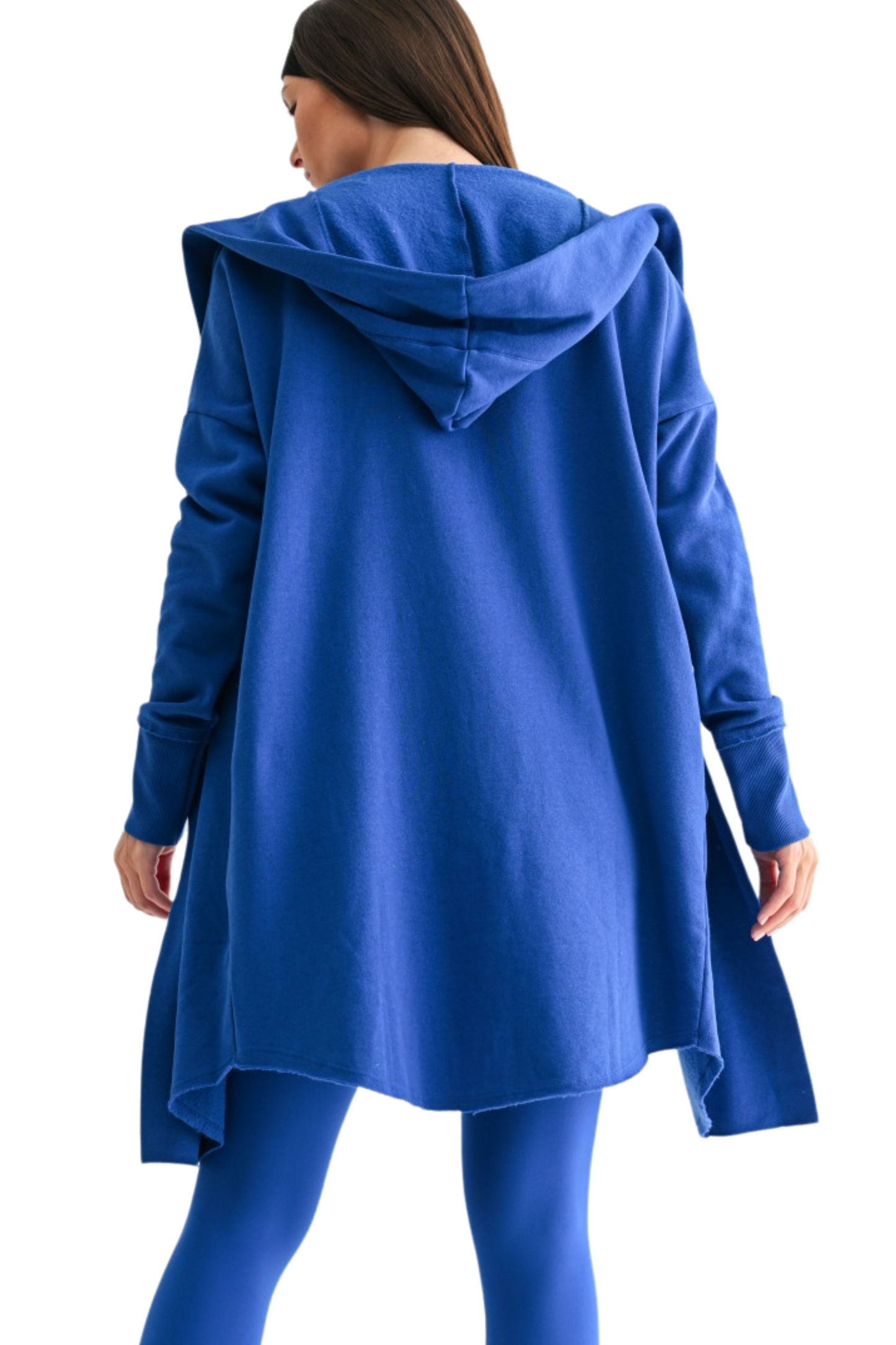 Longline Open Hoodie Cardigan