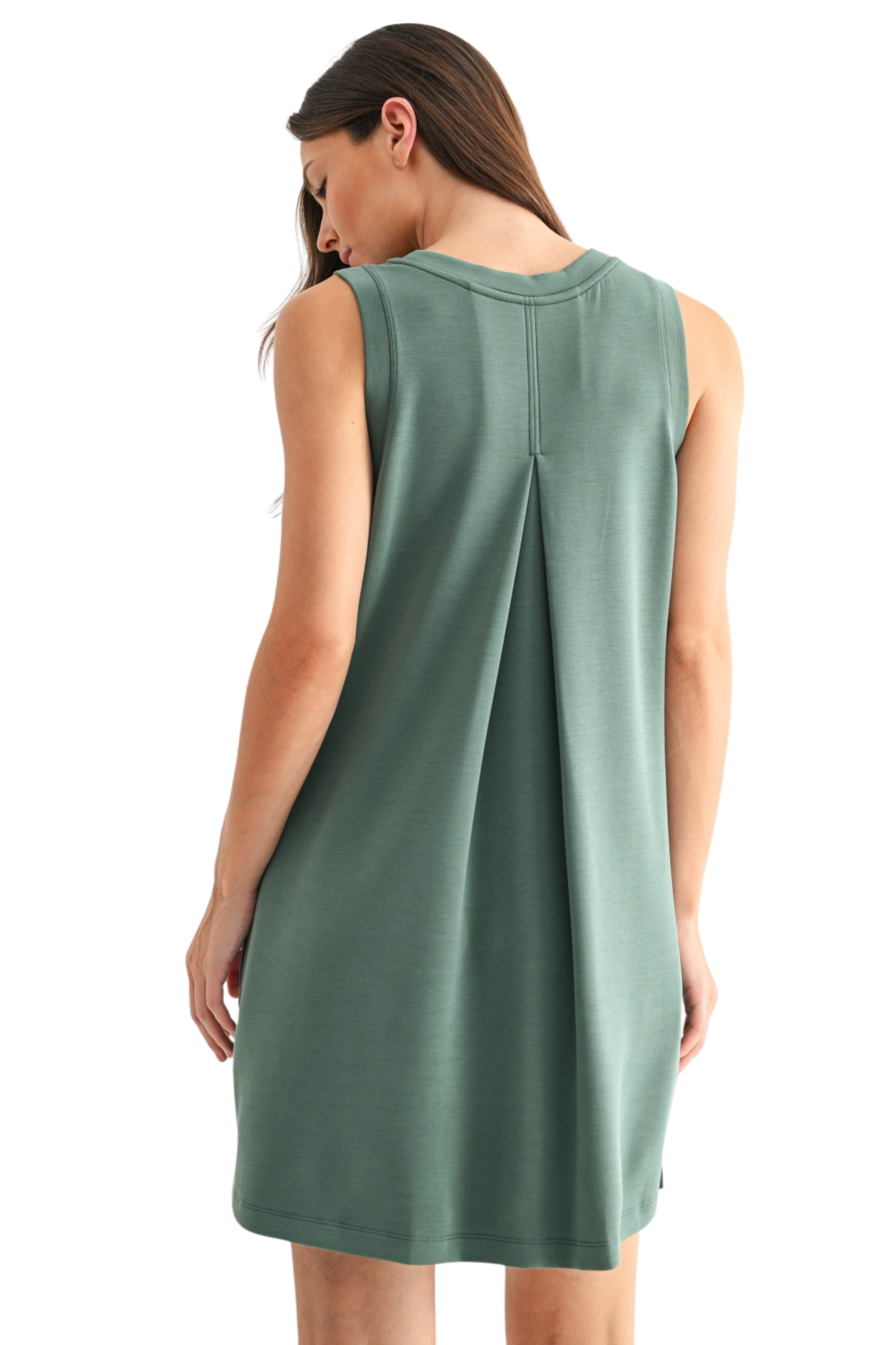 Sleeveless Scuba Shift Dress