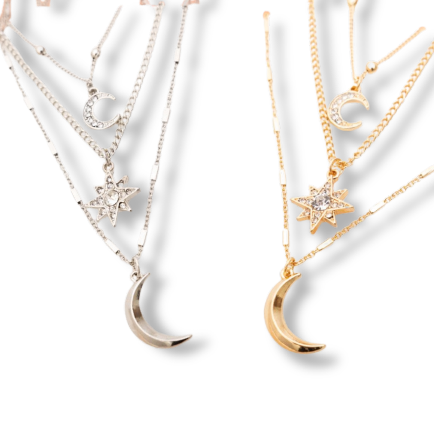 Starry Moonlight Layered Necklace