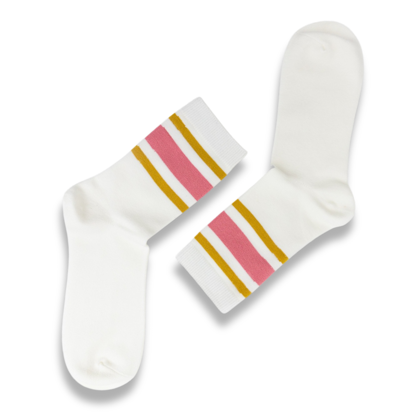Retro Stripe Style Crew Socks