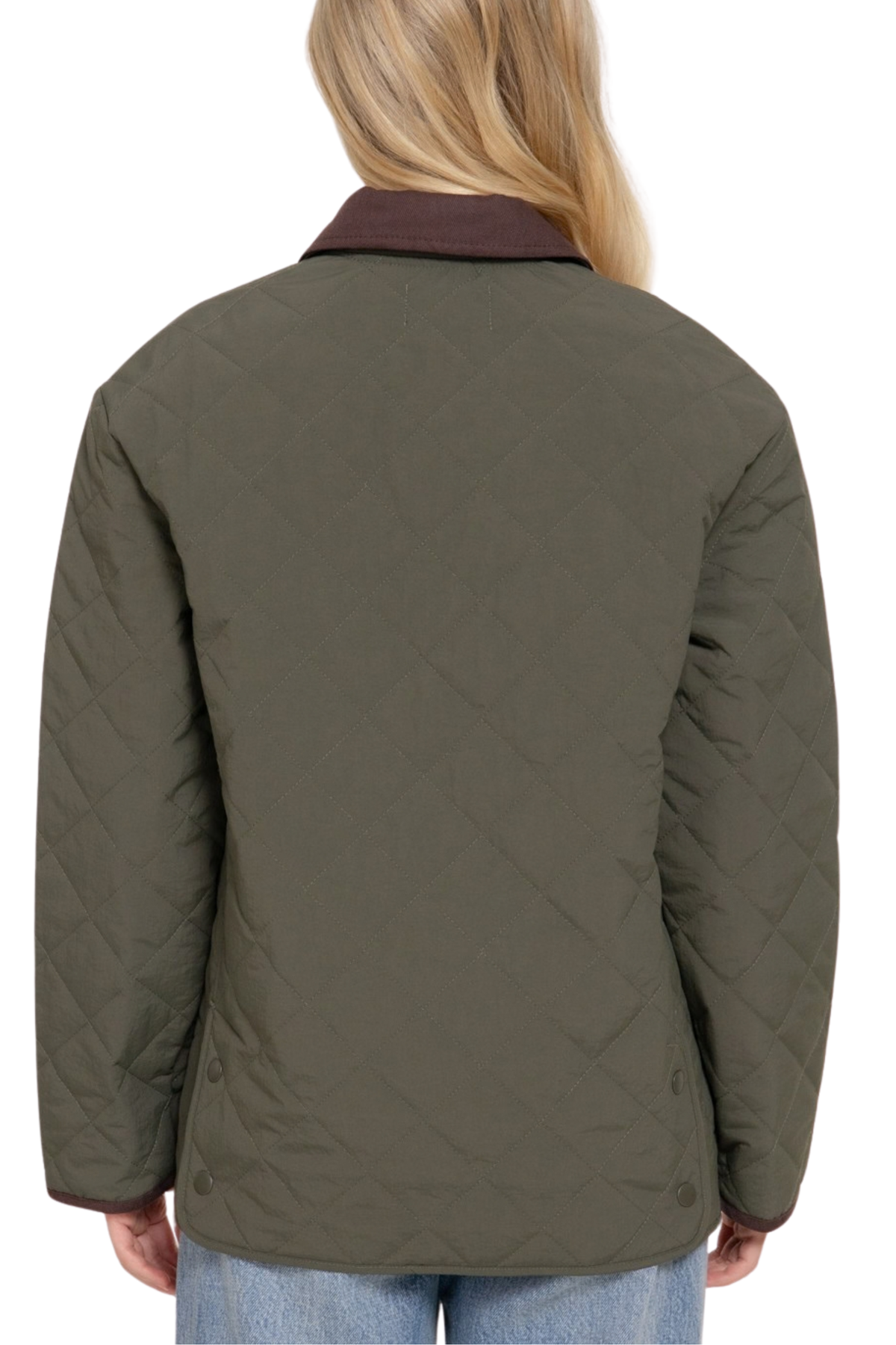 Quilted Collared Barn Jacket