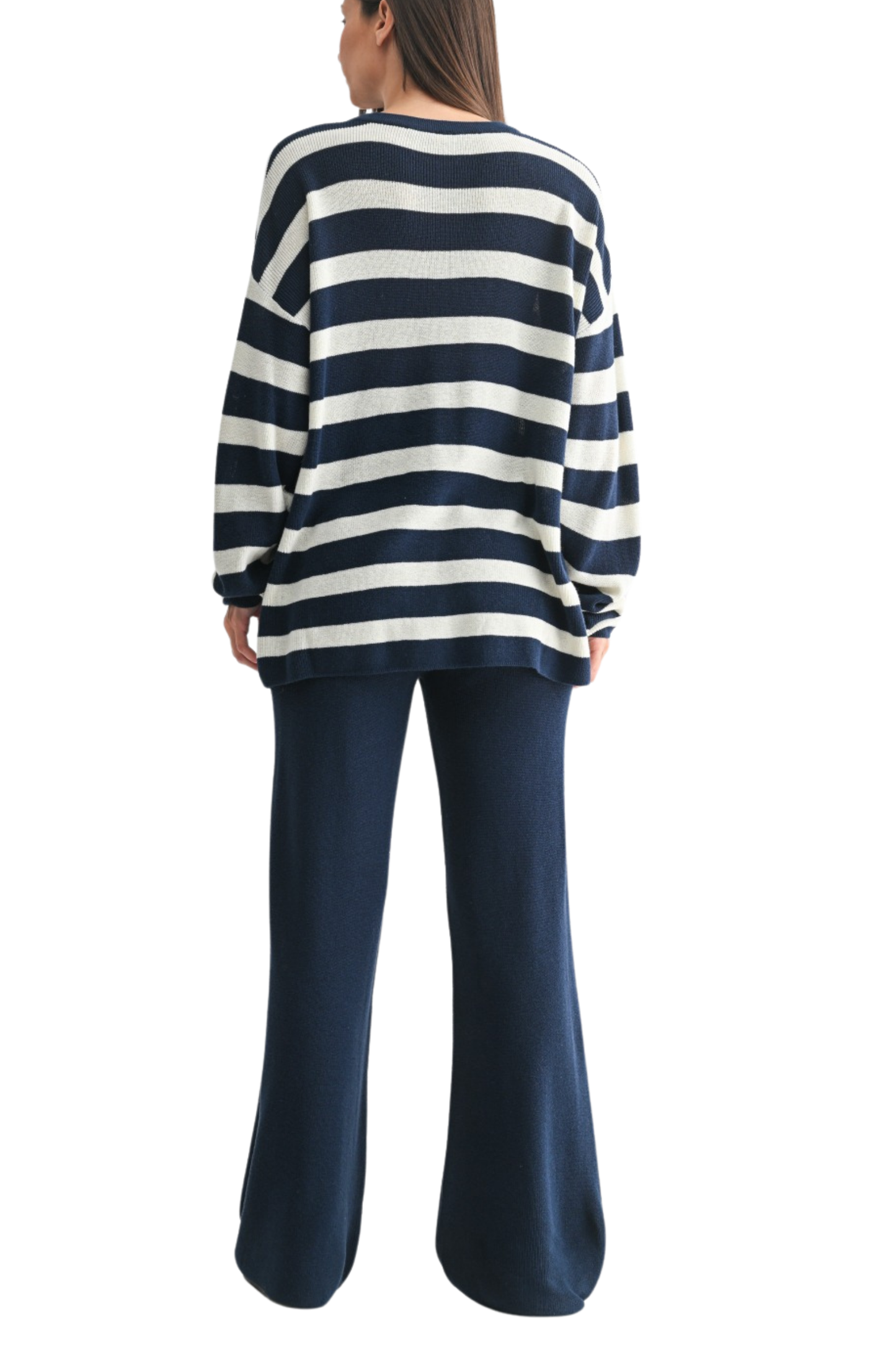 Knit Striped Sweater and Pant Set