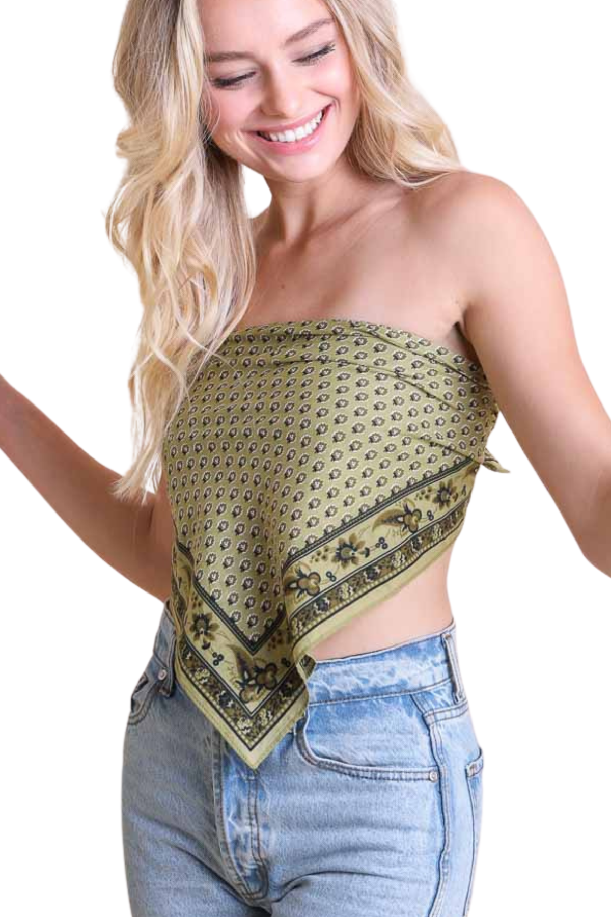 Oversized Patterned Bandana Scarf