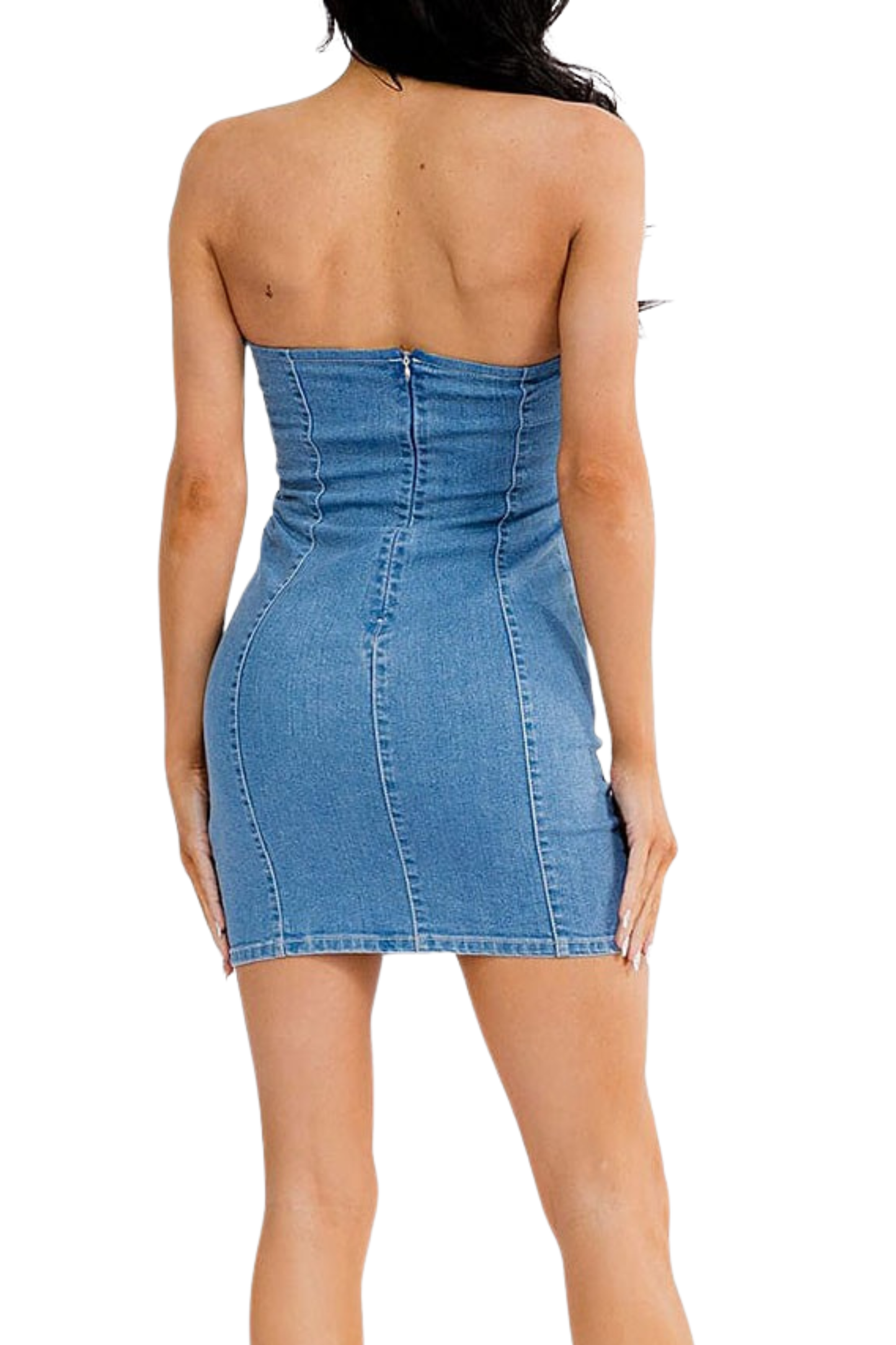 Bodycon Stretch Denim Mini Dress