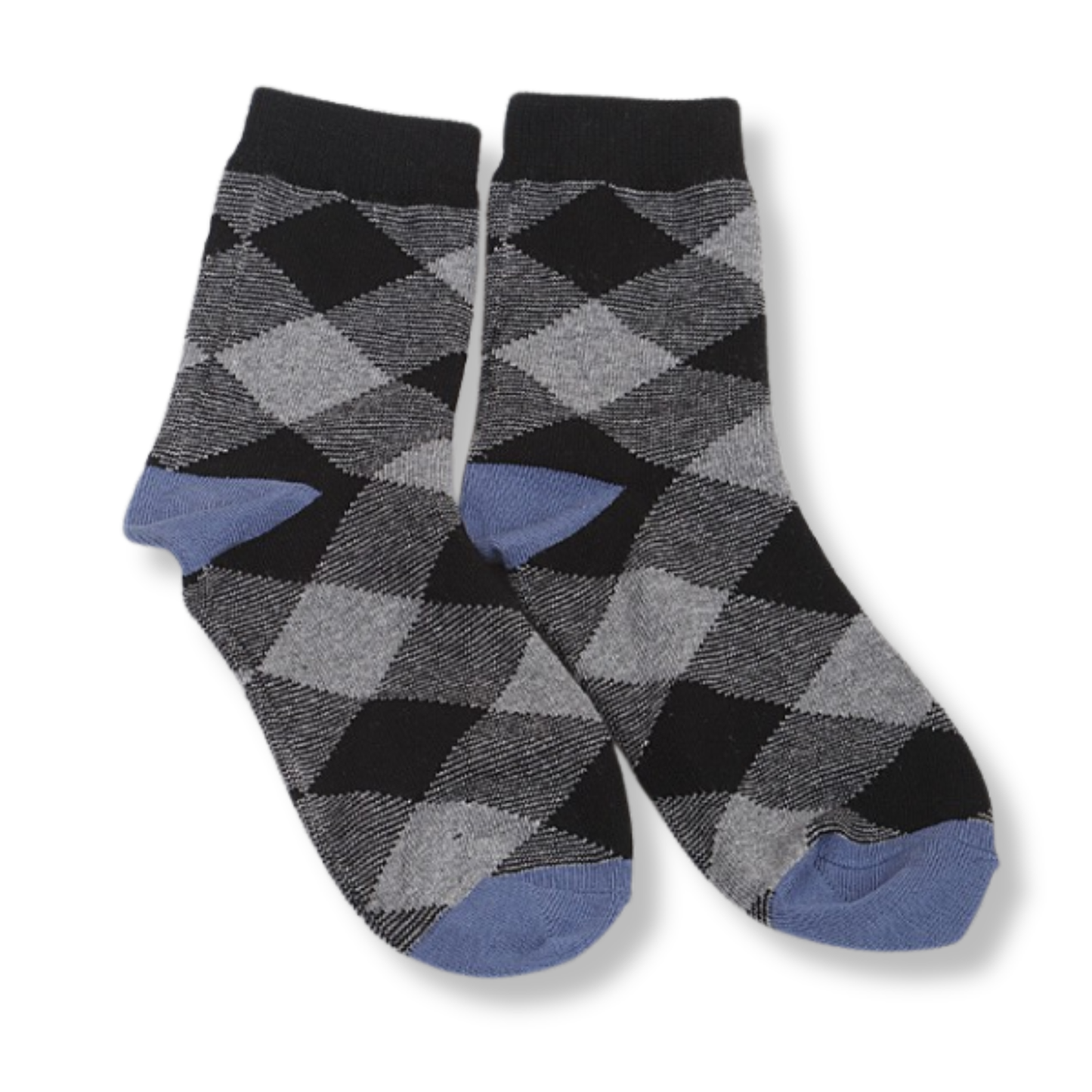 Diamond Plaid Crew Socks