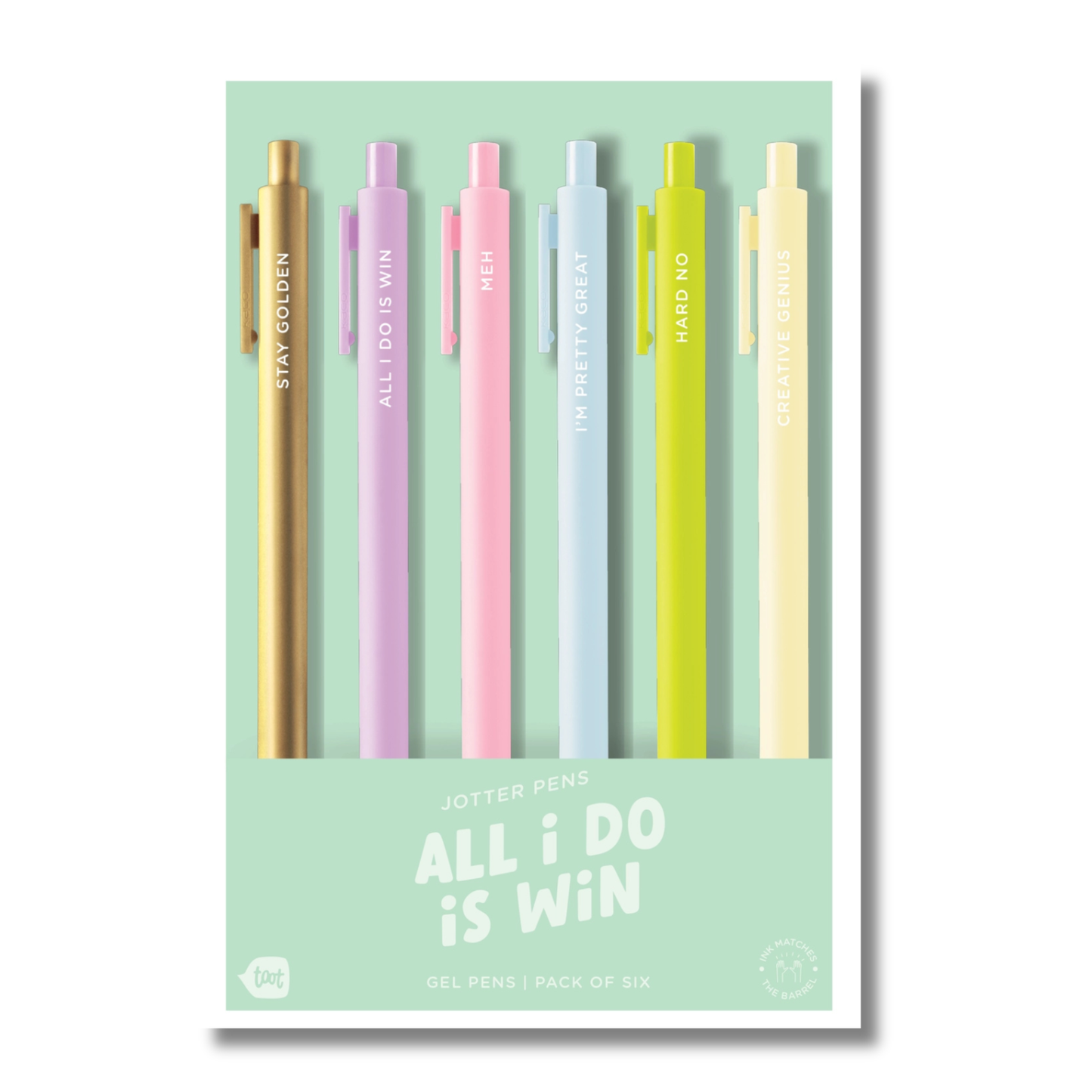 Silly Saying Jotter Pens - 5 Pack