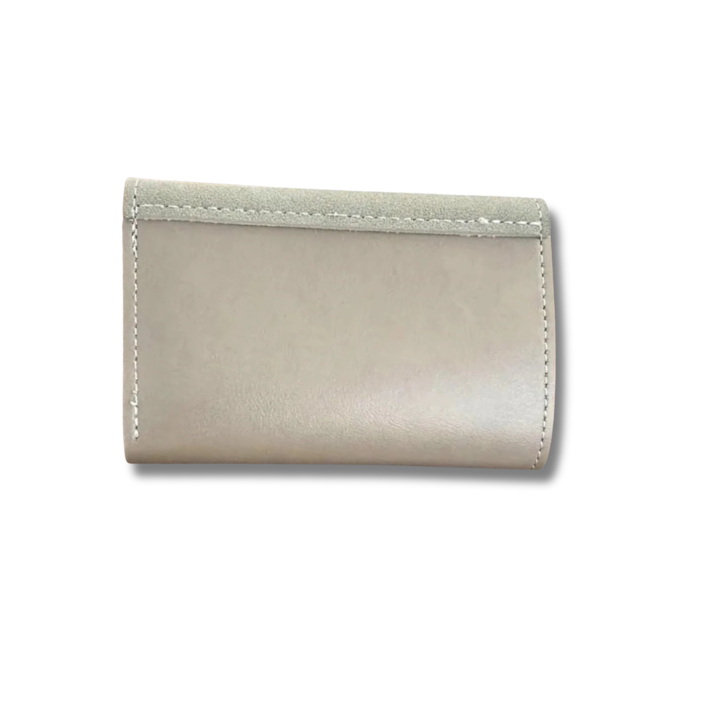 Vegan Tri-Fold Wallet with Gold Accent