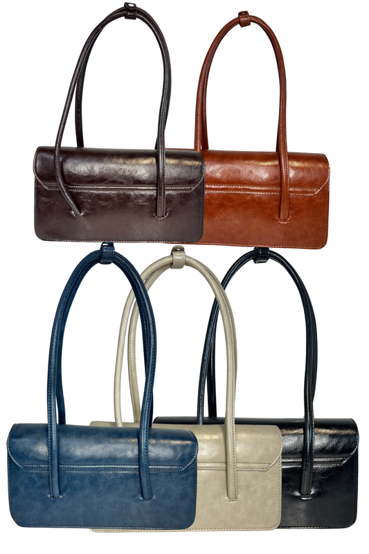 Elongated Strap Envelope Shoulder Bag