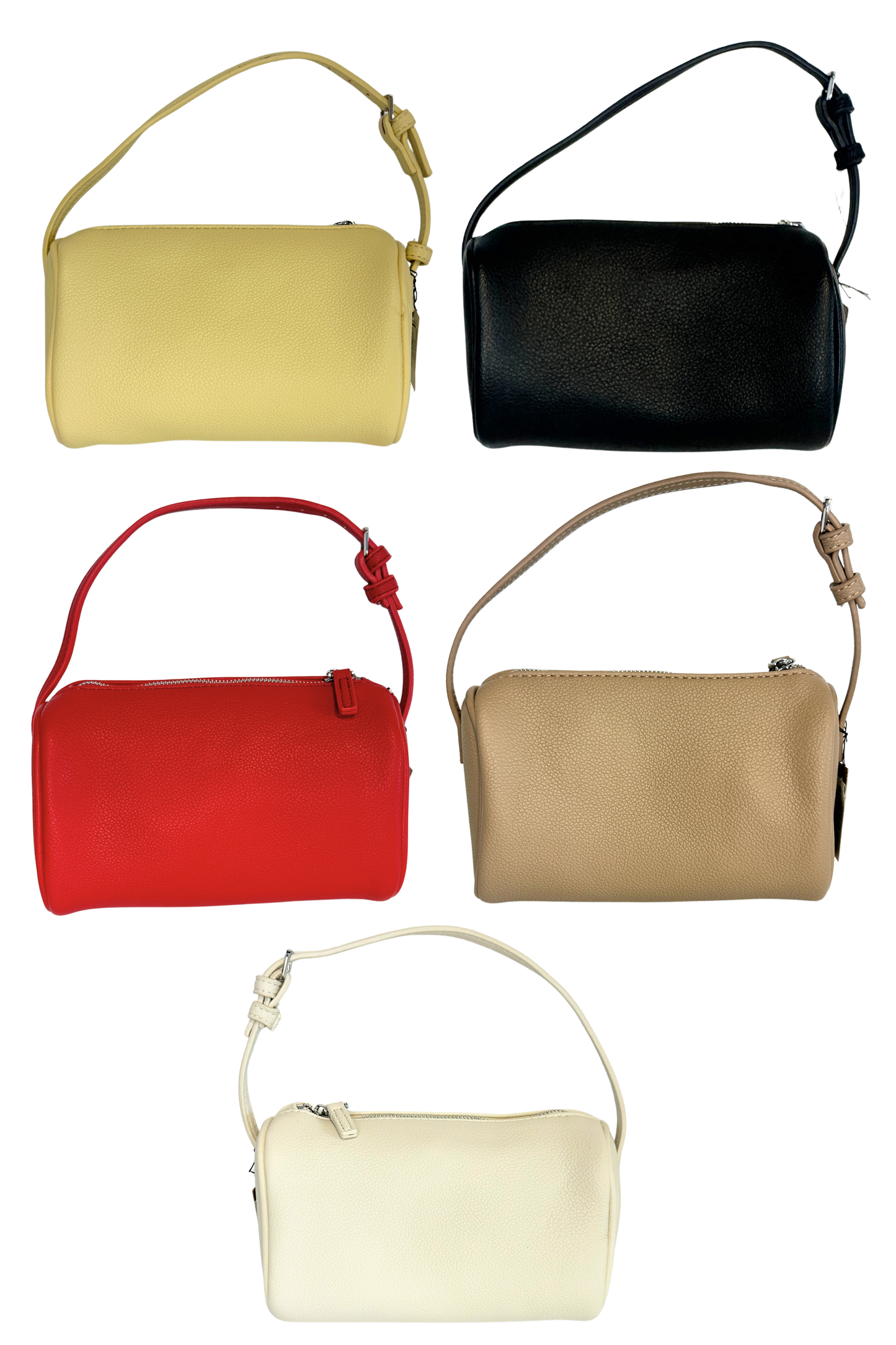 Vegan Leather Mini Everyday Cylinder Shoulder or Handbag