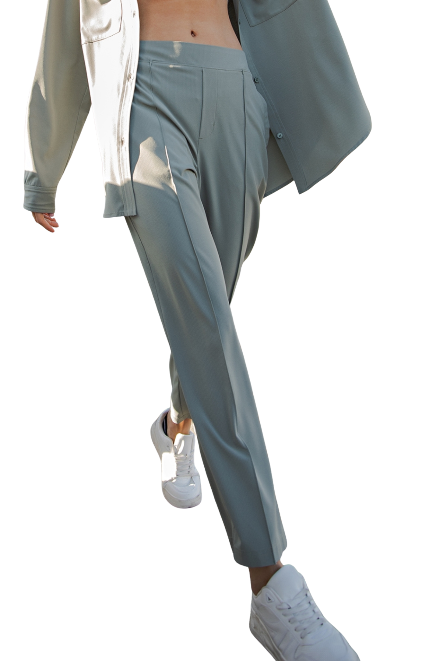 Stretch Dress Up or Sport Ankle Length Pants
