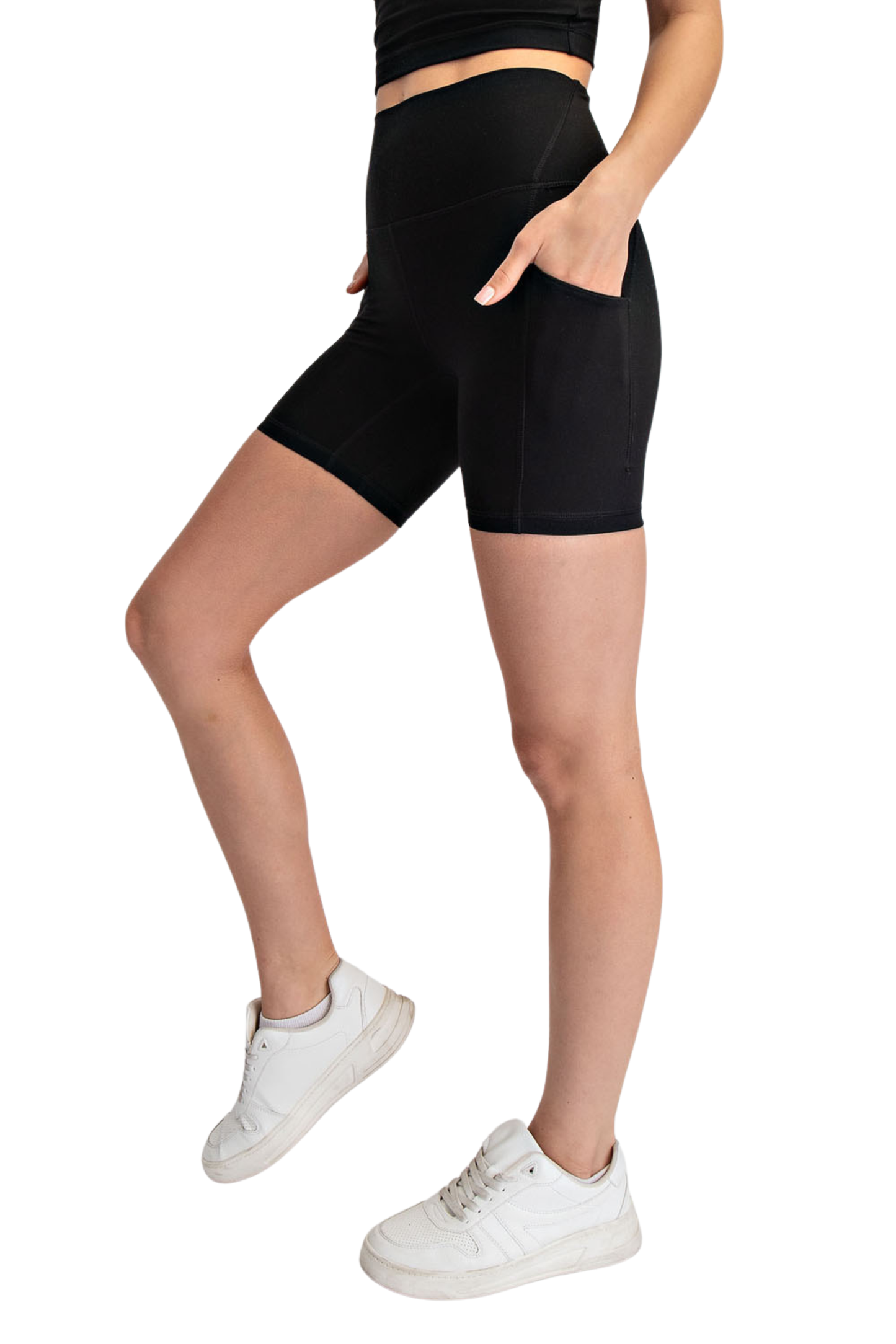 Butter Biker Shorts with Side Pockets