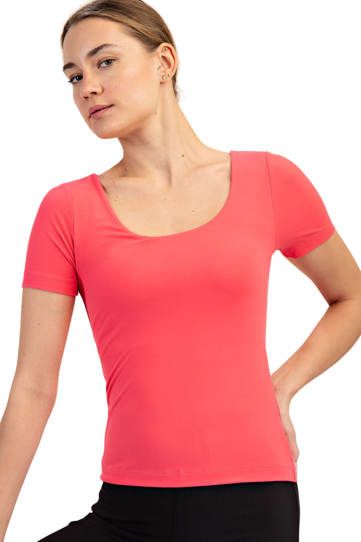 Butter Round Neck Short Sleeve Tee
