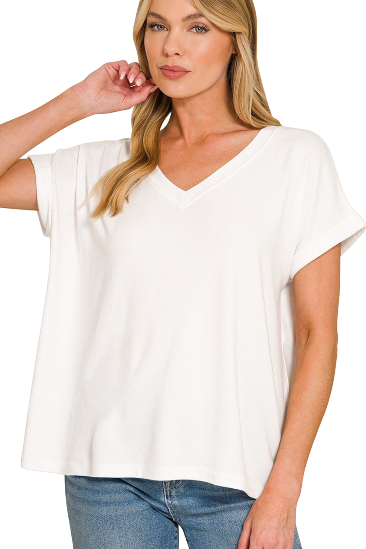 So So Soft Relaxed V Neck Tee