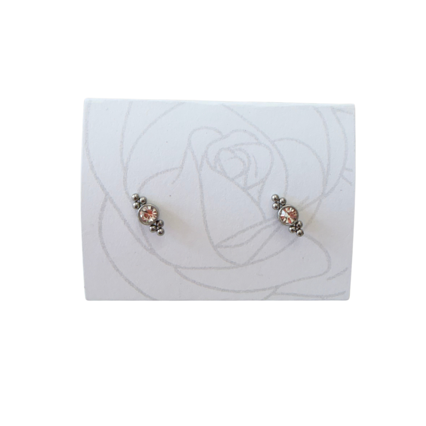 Sestra By Intro Stainless Steel Cluster Studs