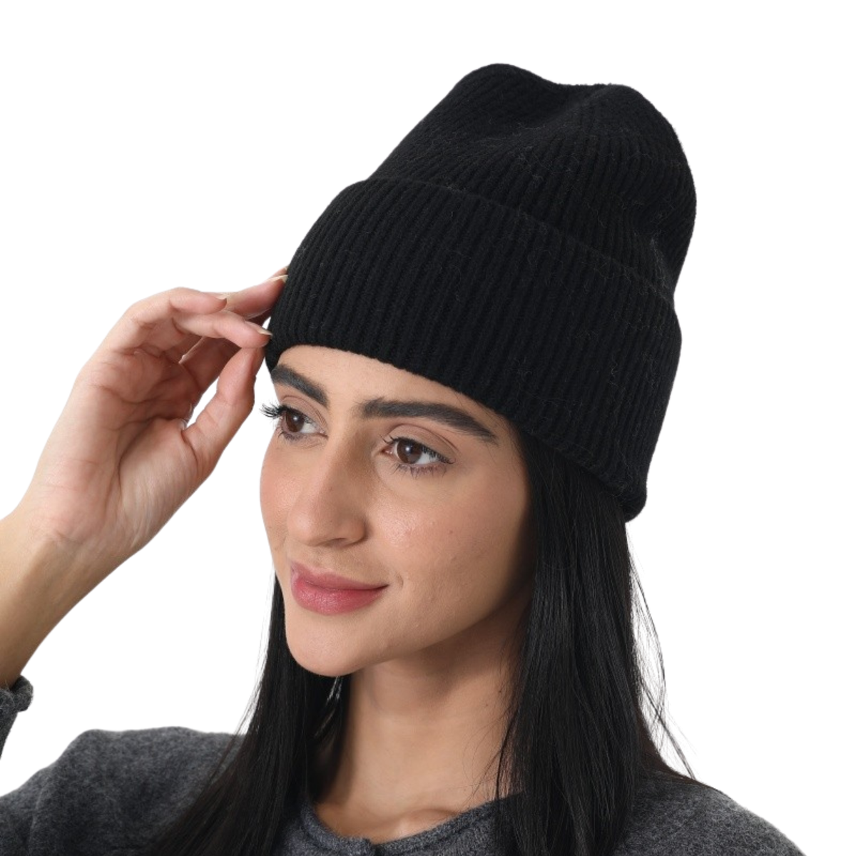 Cozy Ribbed Knit Cuffed Beanie
