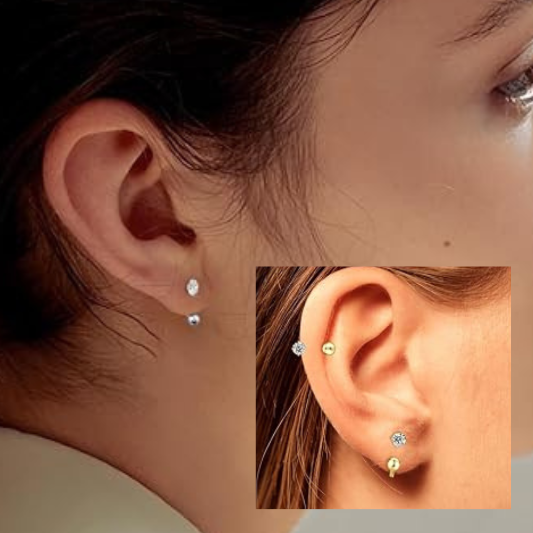 Sestra Stainless Steel Secret Hoop Earrings