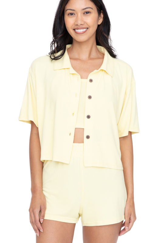 Brushed Hacci Lounge Pajama Set