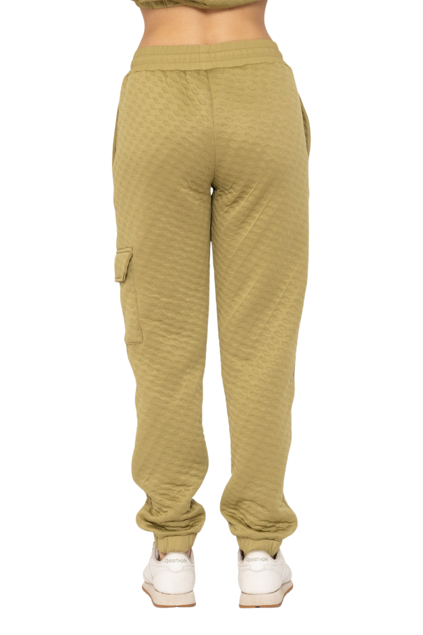 Quilted Cargo Jogger Pants