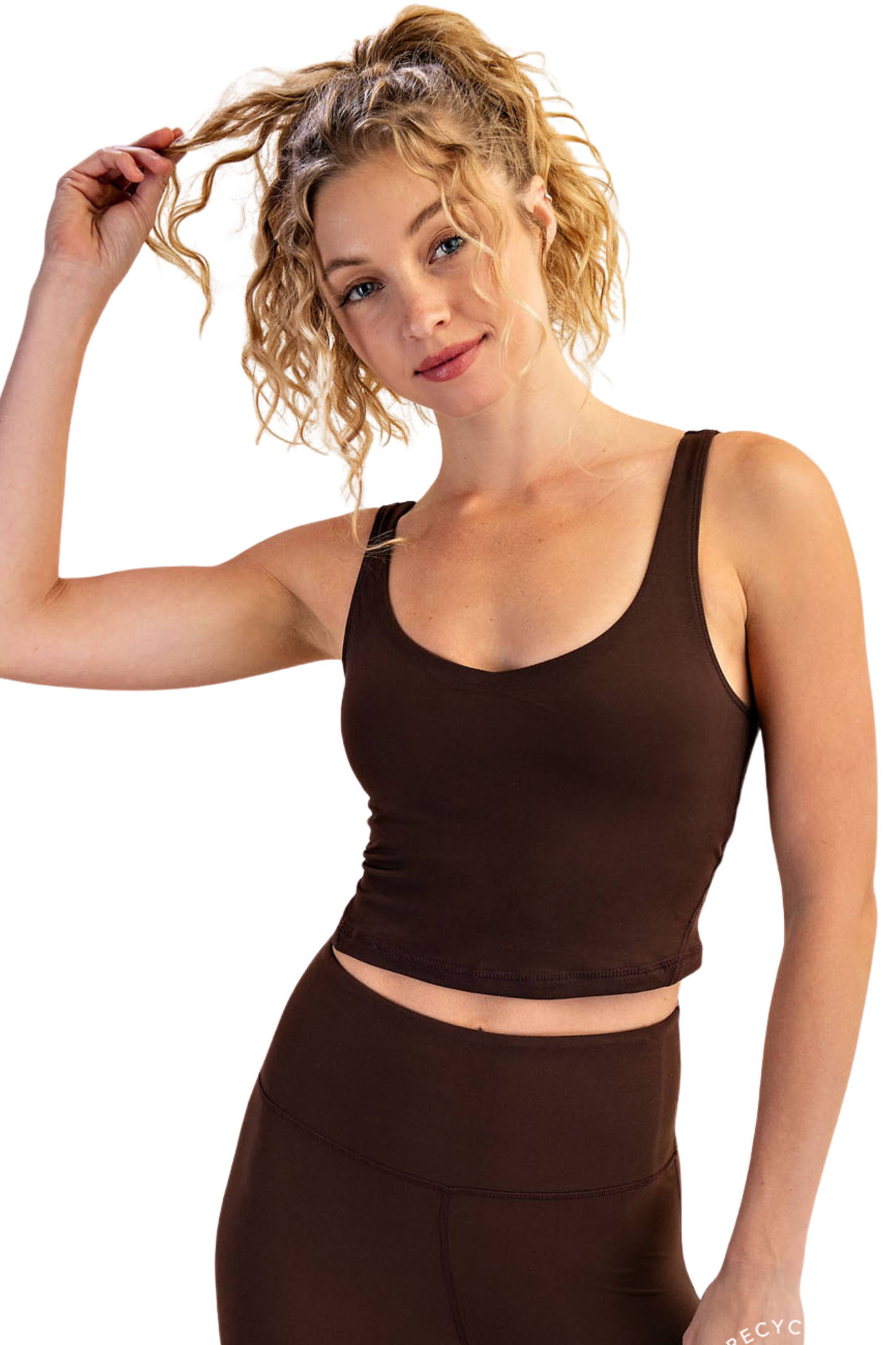 Butter Aligned Cropped Tank